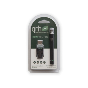 Hemp Oil Pen for Vaping and USB charger by Grassroots Harvest