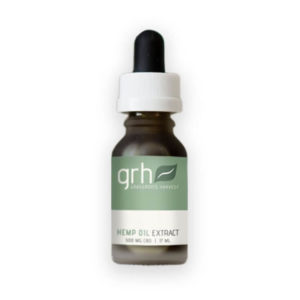 Hemp Oil Extract Tincture in a glass bottle, 500mg/17ml