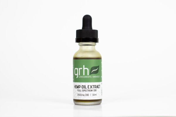 Sublingual/Topical Hemp Oil Extract (CBD) Tincture (2500mg/30ml)